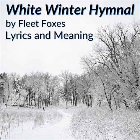 white winter hymnal meaning